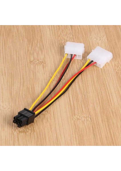 3 Adet 4pin To 6pin Güç Hattı Ide Pcı Express Ekran Kartı Pci-E Atx Psu Güç Dönüştürücü Kablosu Çift Molex Pcie 6pin Adaptörü (Yurt Dışından)