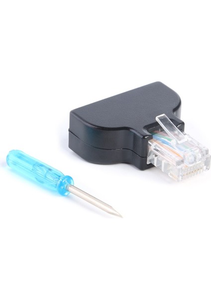 RJ45 Erkek Fiş 8 Pin Av Vidalı Konnektör Adaptörü Için Cat7 Cat6 Cat5 Cctv Dvr Ethernet Ağ Lan Adaptörü Kartı (Yurt Dışından)