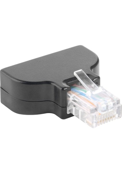 RJ45 Erkek Fiş 8 Pin Av Vidalı Konnektör Adaptörü Için Cat7 Cat6 Cat5 Cctv Dvr Ethernet Ağ Lan Adaptörü Kartı (Yurt Dışından)