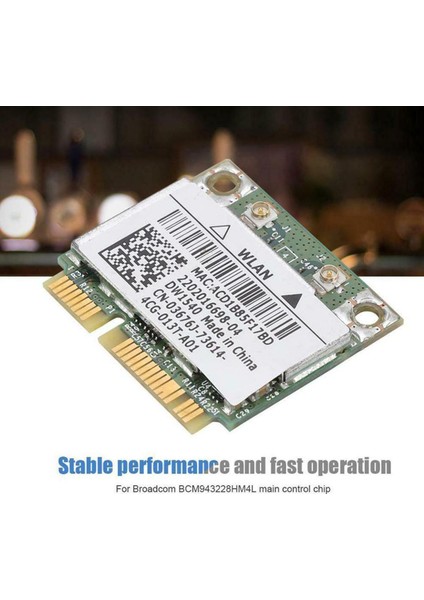 Çift Bant 300 Mbps BCM943228HMB 802.11A/B/G/N Wifi Kablosuz Mini 5 Ghz Adaptör Bluetooth Yarım 2.4 Ghz 4.0 Kart Pcı-E Wlan Not S8Z5 (Yurt Dışından)