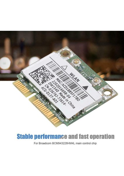 Çift Bant 300 Mbps BCM943228HMB 802.11A/B/G/N Wifi Kablosuz Mini 5 Ghz Adaptör Bluetooth Yarım 2.4 Ghz 4.0 Kart Pcı-E Wlan Not S8Z5 (Yurt Dışından)