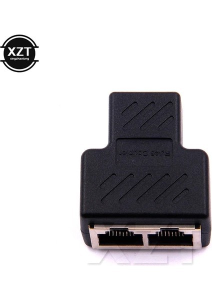 Yüksek Kaliteli Siyah Bakır Çekirdek 1 Ila 2 RJ45 Konnektör Ağ Kablo Ayırıcı Genişletici Fiş Adaptörü Pc Laptop Için (Yurt Dışından)
