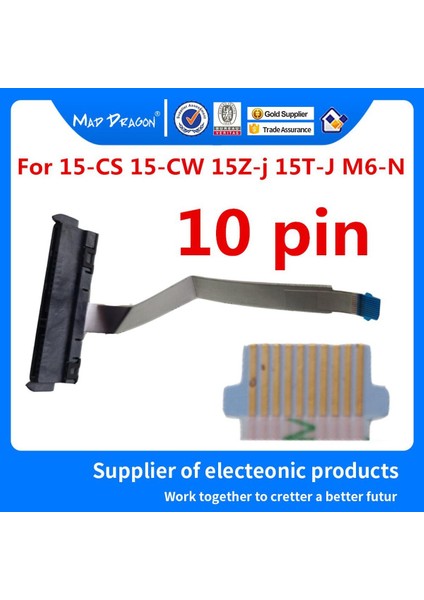 Yeni Orijinal Sata SSD HDD Sabit Disk Kablosu Konektörü Hp 15-Cw 15J 15Z-J 15T-J M6-N 15-Cs 15-CS0049TX 15-CS0050TX 15-CS0051TX (Yurt Dışından)