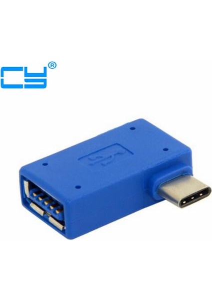 Sağ Açılı 90 Derece USB 3.1 Tip C Usb-C Tip-C Erkek USB 3.0 ve USB 2.0 A Dişi Otg Adaptör Konnektör Dönüştürücü Dizüstü Bilgisayar Için (Yurt Dışından)