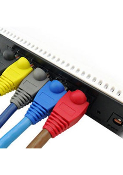 Yeni 20 Adet RJ45 8P8C Ağ Kablosu Konektörü Adaptör Kapağı Kapağı/önyükleme Için Cat 5/5e/6 (Yurt Dışından)