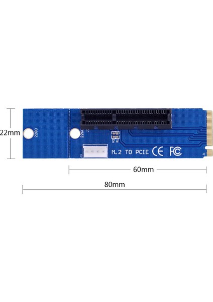 Chıpal Ngff M2 M.2 Pcı-E 4x 1x Yuvası Yükseltici Kart Adaptörü Erkek Kadın Pcıe Çoğaltıcı Grafik Kartı Için (Yurt Dışından)