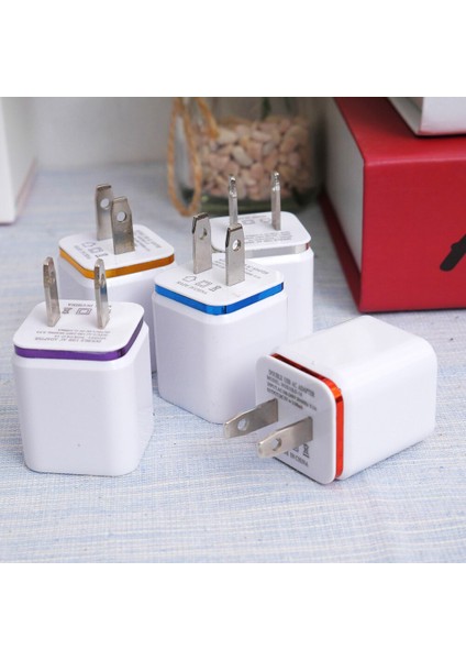 Yenı Evrensel 2.1A Üçlü USB 2 Port Duvar Ev Seyahat Ac Şarj Adaptörü Abd Tak (Yurt Dışından) indirimleri