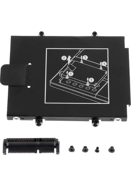 HDD Caddy Braketi Sabit Disk Kapağı Adaptörü SSD Konektörü Dizüstü Aksesuar Vidası Hp 9470M 9480M Q1JC (Yurt Dışından) fiyatları