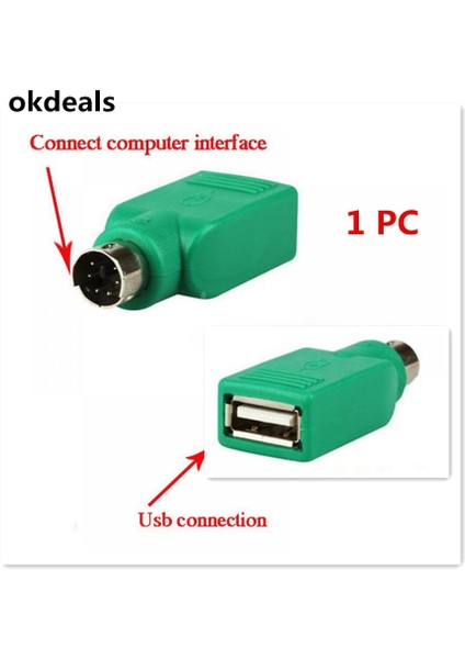 Sıcak 2 Adet USB Bağlantı Noktası Ps2 Fare Klavye Adaptörü Dönüştürücü Pc Dizüstü Bilgisayar Için Kullanışlı Araç Yenı (Yurt Dışından)