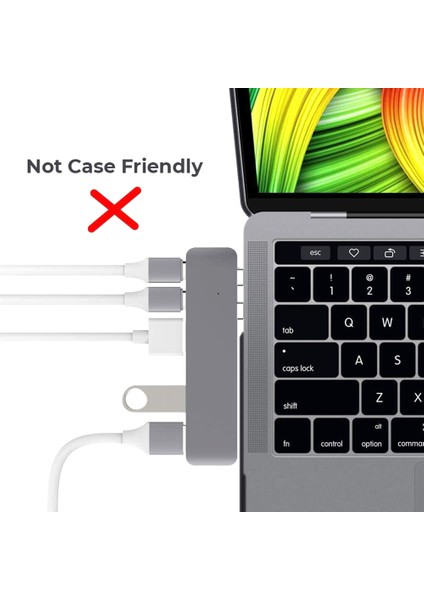 Çift Tip-C Kısa Genişletici USB C Thunderbolt 3 Kadın - Erkek Genişletme Adaptörü Konnektörü USB Hub 5k Video MacBook Pro/air Için (Yurt Dışından)