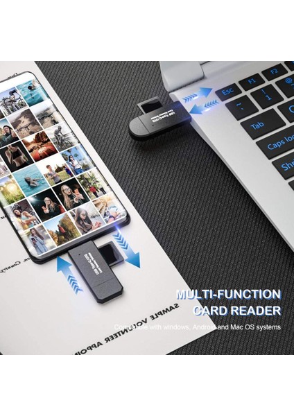 3 In 1 USB 2.0 Otg Mikro Tf Sd Kart Okuyucu Yüksek Hızlı Flash Sürücü Akıllı Hafıza Kartı Adaptörü Android Bilgisayar Dizüstü Bilgisayar Için Yeni (Yurt Dışından)