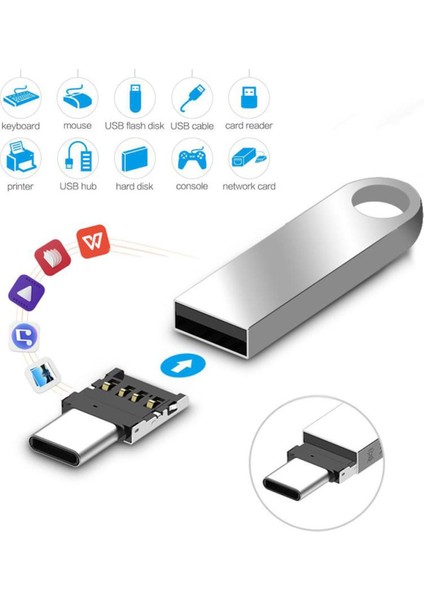Carprıe Yüksek Kaliteli USB C - USB A 3.0 Adaptörü Dönüştürme Konektörü Premium Alüminyum MacBook Pro Sıcak 18MAR28 (Yurt Dışından)