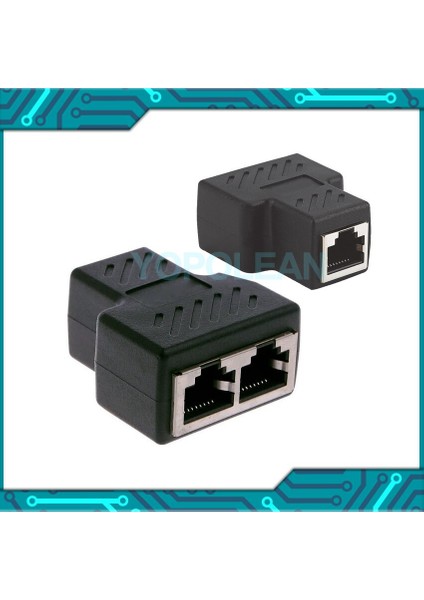 Yeni 1 Ila 2 Lan Ethernet Ağı RJ45 Splitter Genişletici Fiş Adaptörü Konnektörü Tee Kafa RJ45 Ağ Adaptörü (Yurt Dışından) fiyatları