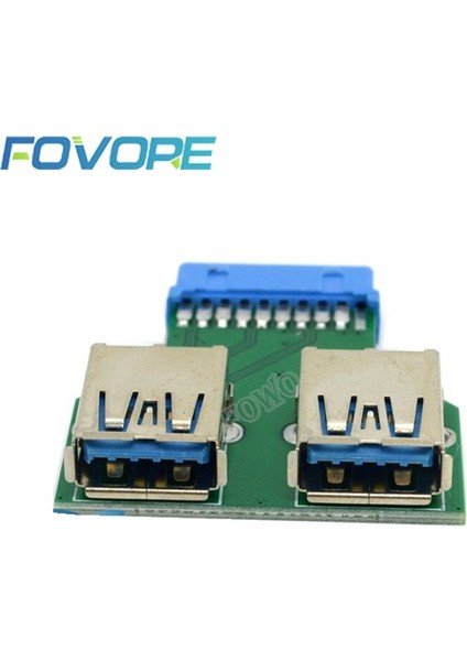 20PIN Çift Usb3.0 Adaptör Connverter Masaüstü Anakart 19PIN/20PIN Başlık 2 Port USB 3.0 A Dişi Konnektör Kart Okuyucu (Yurt Dışından) modelleri