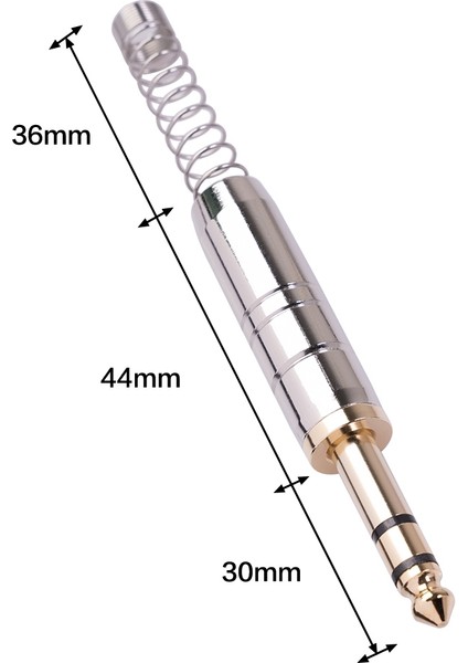 Dıy 6.35MM Ses Kablosu Için 6.35MM Çift Kanallı Kaynak Fişi, -2 Adet (Yurt Dışından) indirimleri