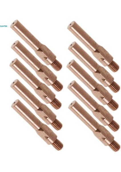2X10 Adet Kırmızı Bakır Gaz Korumalı Kaynak Kaynak Kaynakçı Kontak Memesi 1.2mm (Yurt Dışından)