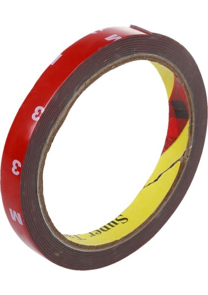 2 Adet 3 Metre Güçlü Kalıcı Çift Taraflı Süper Yapışkan Köpük Bant Rulosu Araç Araba Için, Kırmızı 15MMX3M ve 12MMX3M (Yurt Dışından) indirimleri