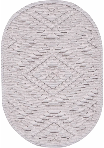 Kaşmir Home Alva Ekru Oval 60X90 cm