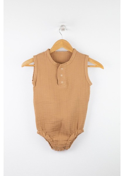 Pamuk Çıtçıtlı Müslin Bebek Body