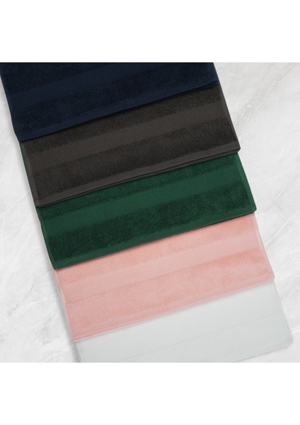 Antibakteriyal %100 Doğal Pamuk El Yüz Saç Havlusu 50 x 90 cm Lacivert