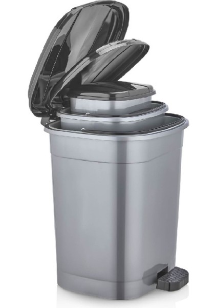 Pedallı Çöp Kovası Set 3 Set 5 Lt 10 Lt 20 Lt