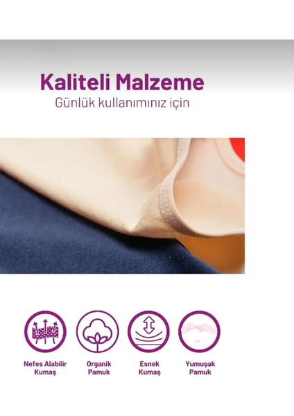 Kadın Yüksek Bel Külot Iz Yapmaz Toparlayıcı Özellikli Ekstra Yumuşak Dokulu Bato Külot