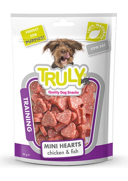 Yumuşak Köpek Ödülü Kalp Ş.tavuk-Mezgit 90GR x 3 Adet 21051
