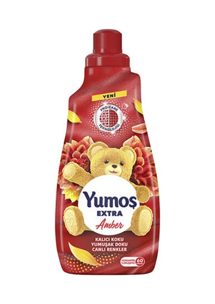 Yumuşatıcı Extra Konsantre Çamaşır Yumuşatıcısı Renkliler Için Amber 60 Yıkama 1440 ml