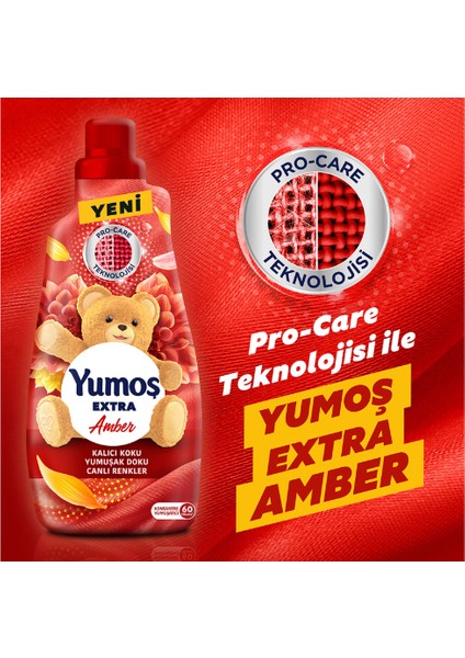 Yumuşatıcı Extra Konsantre Çamaşır Yumuşatıcısı Renkliler Için Amber 60 Yıkama 1440 ml modelleri