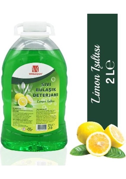 Sıvı Bulaşık Deterjanı Limon Işıltısı Yeşilim 2 Lt