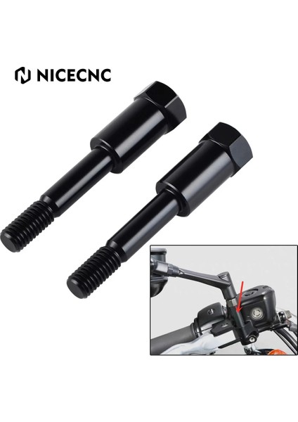 Nıce C Ayna Uzantıları Kiti 2 "harley Davidson Sportster Fat Boy Road King Cvo Tour Glide Softail Için Daha Yüksek (Yurt Dışından)