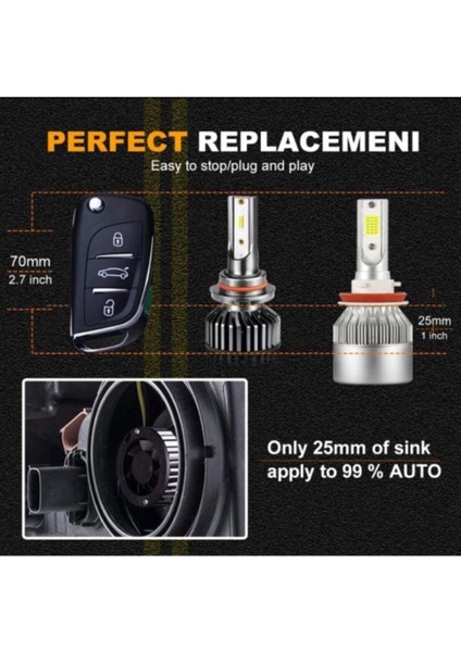 H11 Cree (Csp) LED Xenon Takımı **yeni Nesil** (Canbus)