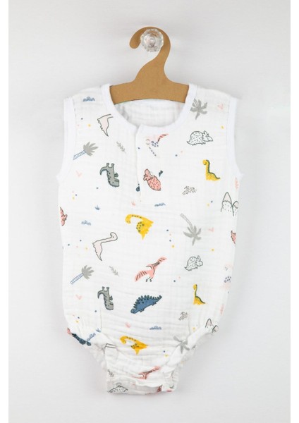 Pamuk Çıtçıtlı Müslin Bebek Body