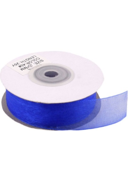 Organze Kurdele 30 mm - 22 Metre Saks Mavi