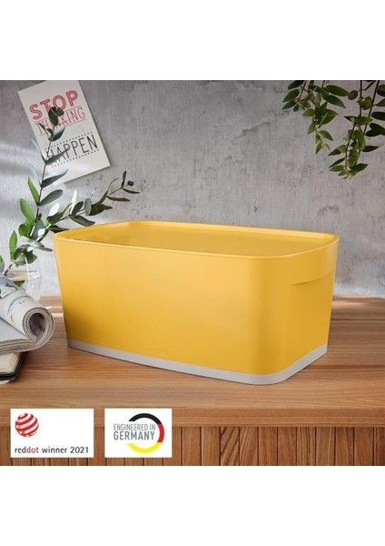 MyBox Cosy Small Ofis Düzenleyici Kapaklı Saklama Kabı Sarı