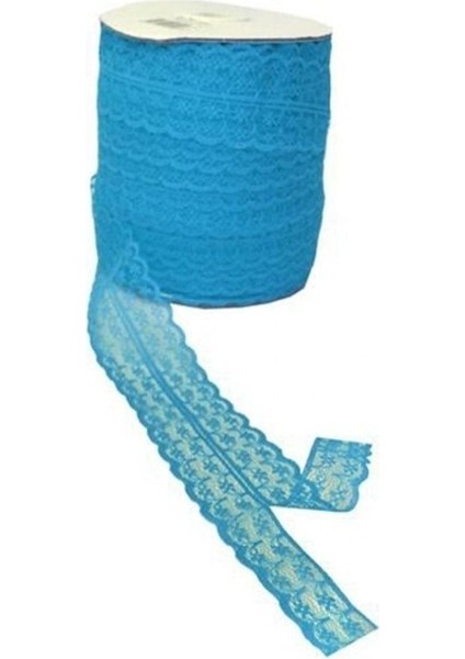Kurdela Dantelli Çift 2 Katlı 5 cm - 10 Metre Mavi fiyatları