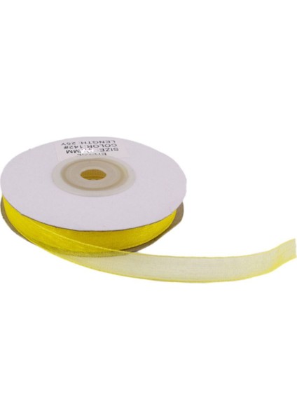 Sarı Organize Kurdele 10 mm - 22 Metre