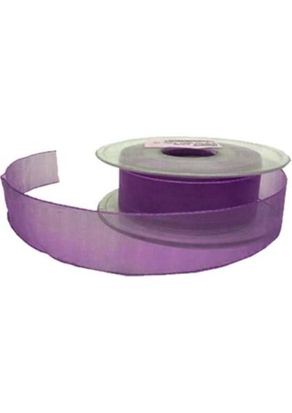 Şifon Kurdele 2.5 cm - 20METRE Mor