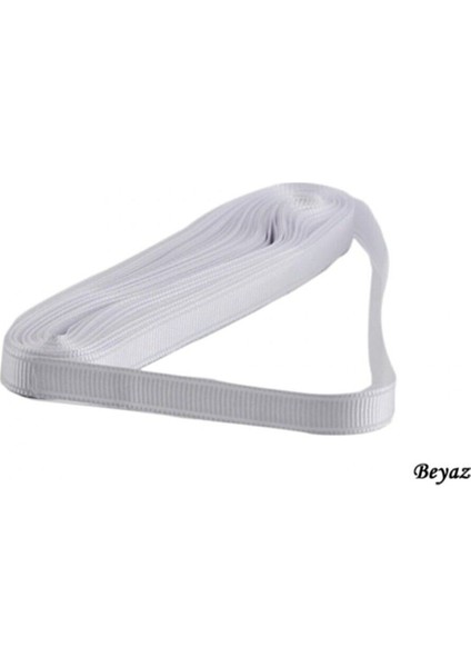 Grogren Kurdele 1 cm Yerli - 10 Metre Beyaz