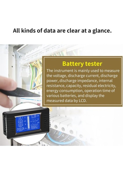 Multimetre Dijital Dc 0-200V 300A Gerilim Akım Araç Akü Test Cihazı (Yurt Dışından)