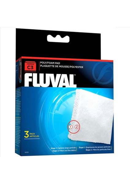 Fluval C3 Filtre Süngeri (3 Lü) 21051