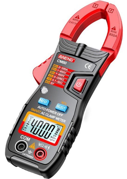 Dijital Kelepçe Multimetre Dc/ac Gerilim Ölçer Voltmetre Ampermetre Ncv Ohm Direnç Test Cihazı Otomatik Değişen Multitester El Feneri ile (Yurt Dışından)