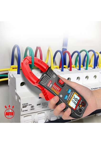 Dijital Kelepçe Multimetre Dc/ac Gerilim Ölçer Voltmetre Ampermetre Ncv Ohm Direnç Test Cihazı Otomatik Değişen Multitester El Feneri ile (Yurt Dışından)