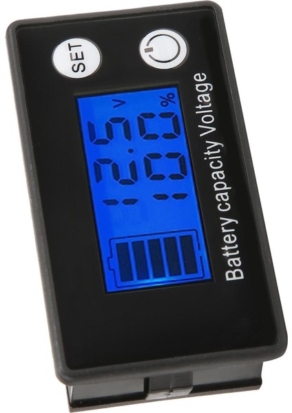 LCD Ekranlı Pil Ölçer 2 Kablolu Yüzde Gerilim Dc 7-68V Yeni (Yurt Dışından)