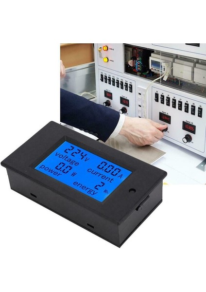 Klasik Dayanıklı Dijital Ampermetre Voltmetre Çok Fonksiyonlu Pratik Kullanışlı Güç Tüketimi Watt Enerji Ölçer (Yurt Dışından)