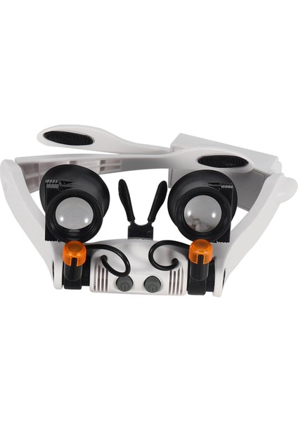 LED Işık Lamba Çift Gözlük Büyüteç Lens Gözlük Büyüteç Saatçi Takı Optik Lens Büyütme Büyüteç (Yurt Dışından)