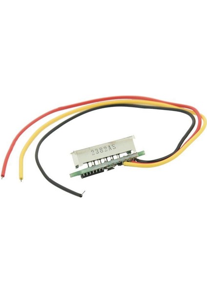 Mini Dijital Voltmetre Dc 0-100V LED Panel Gerilim Ölçer 3 Telli Kırmızı (Yurt Dışından)