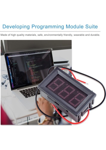 Araba Motosiklet Için 12V LED Dijital Voltmetre Paneli Volt Gerilim Ölçer Test Cihazı (Yurt Dışından)