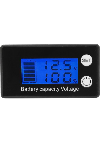 LCD Pil Ölçer 7‑68V Için 2 Kablolu Gerilim Yüzdesi Yeni (Yurt Dışından)