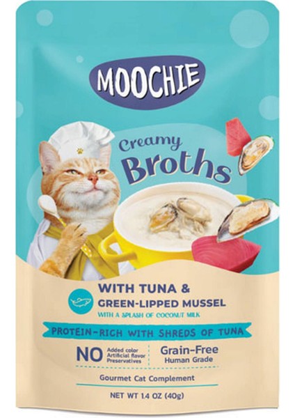 Çorba Kedi Ödülü Ton-Yeşil Dudakli Midyeli 40 gr x 4 Adet 21051